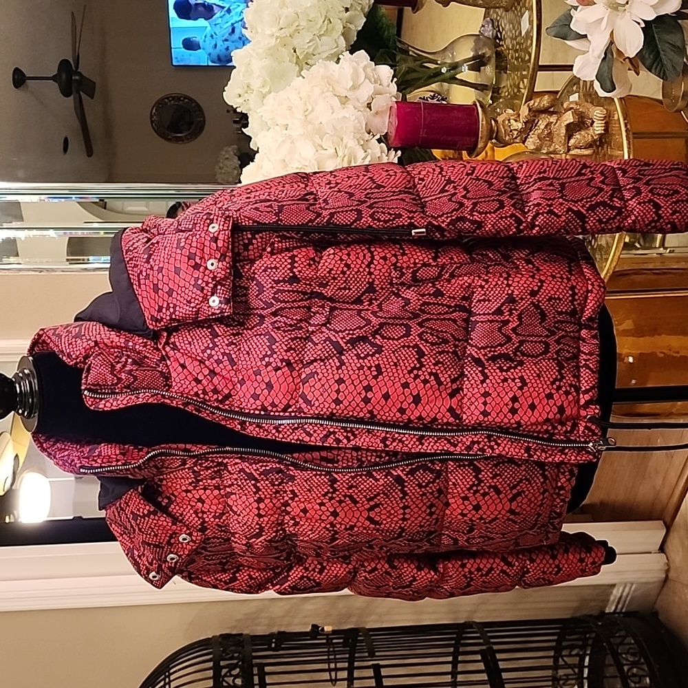 Zara snake print coat
